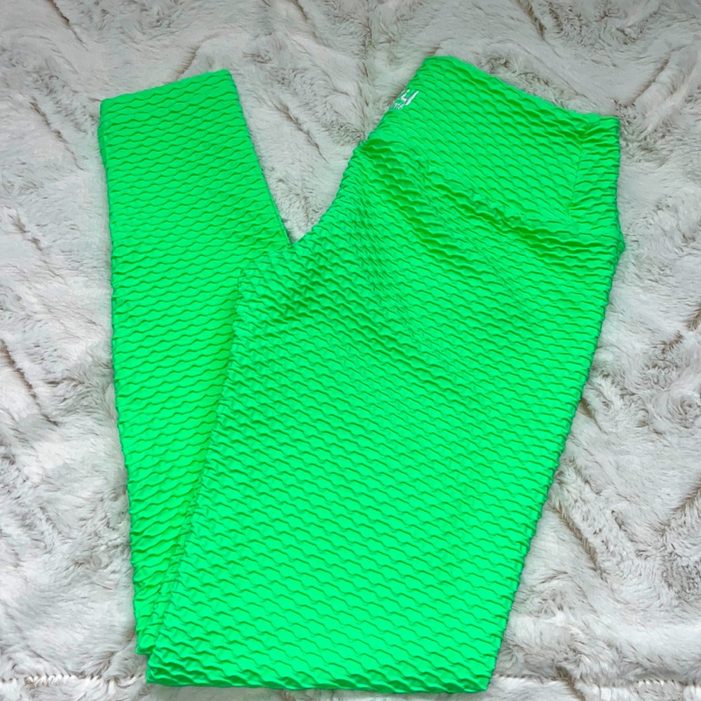 Booty by Brabants Croco Skin Green Leggings